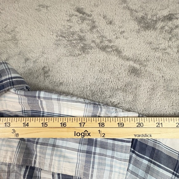 Blue Mountain Men's L Button Down LS Plaid 98% Cotton SEE DESCRIPTION - Picture 15 of 16